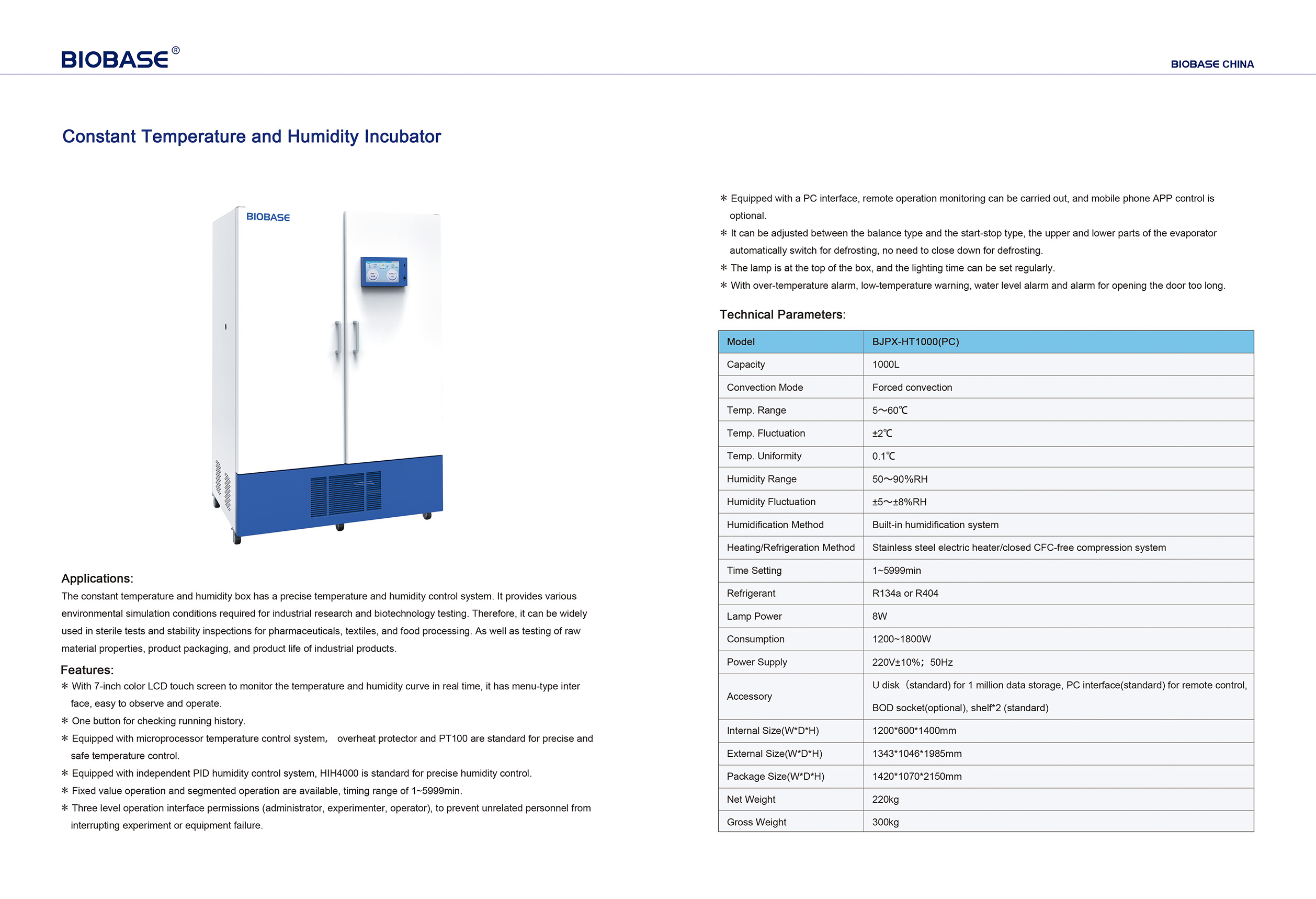 Constant Temperature And Humidity Incubator Bjpx Htb Buy Biobase