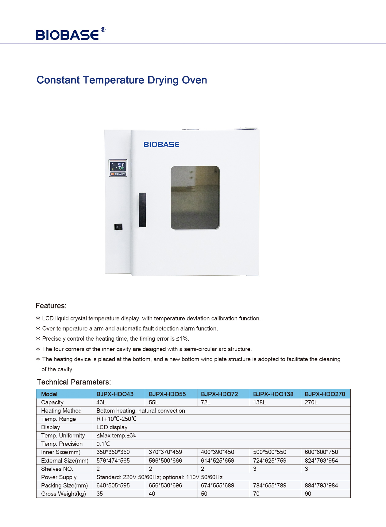 Constant Temperature Drying Oven Buy Biobase