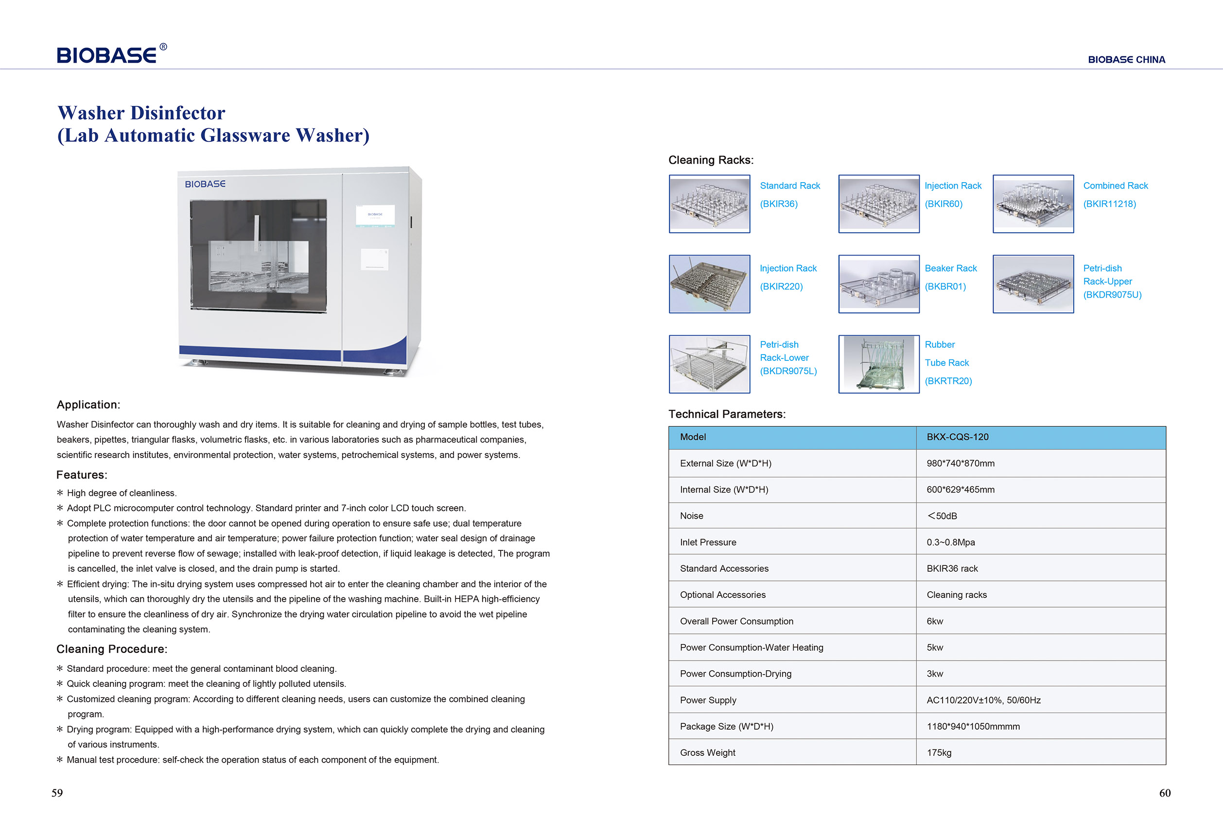 Washer Disinfector Lab Automatic Glassware Washer Buy Biobase 2960