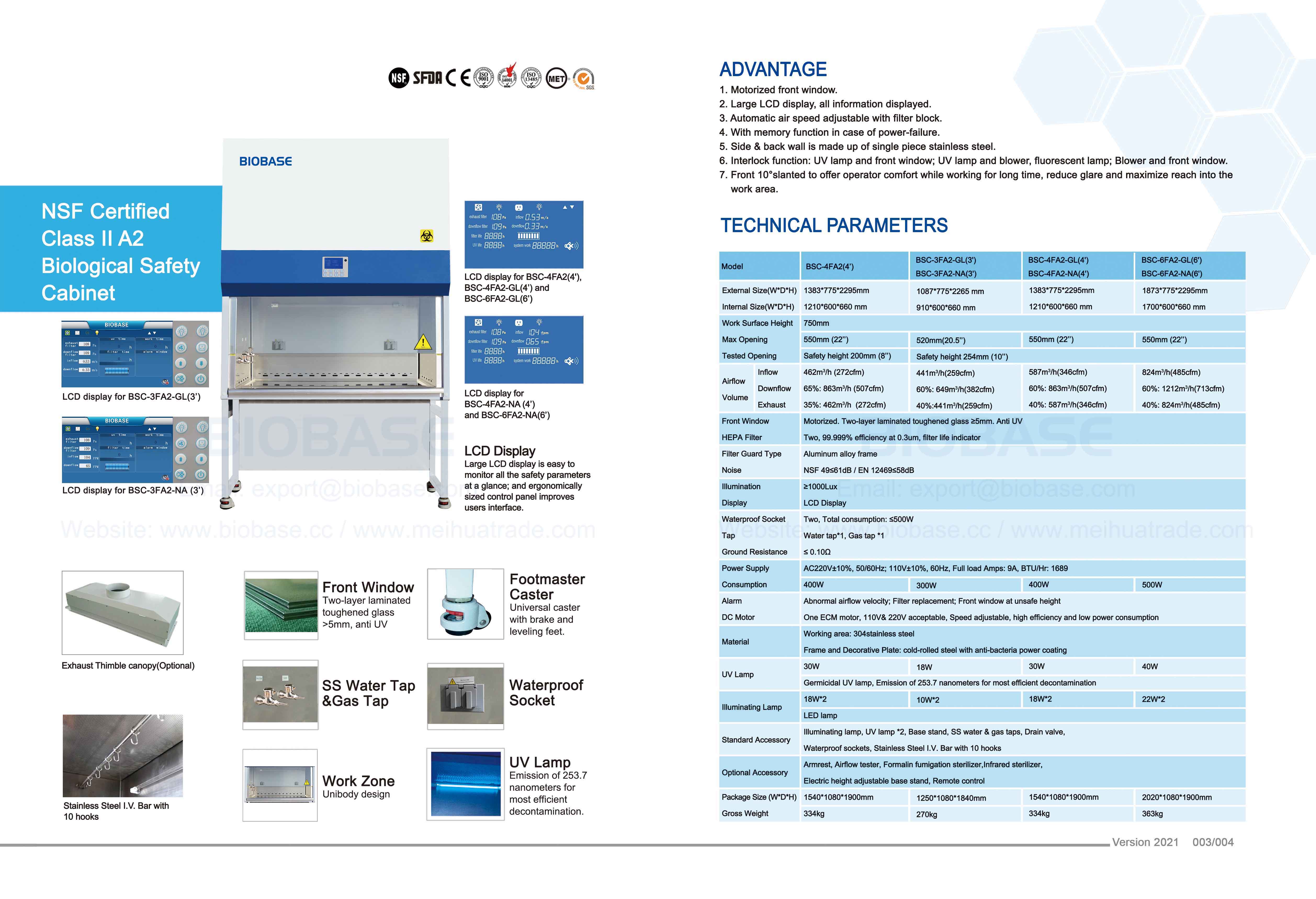 Nsf Certified Class Ii Biological Safety Cabinet Biobase Nsf Certified Class Ii Biological Safety Cabinet Biobase